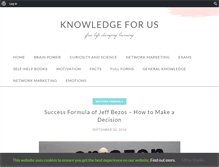 Tablet Screenshot of knowledgeforus.com